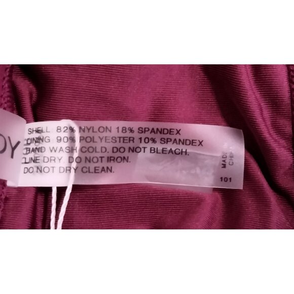 Yonique Womens Size 14 Two Piece Bikini Set V Neck Side lattice mesh insets - Picture 7 of 8